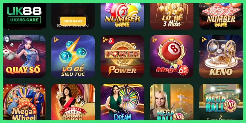 Những trò chơi khác cũng rất thu hút người chơi tại mục game này